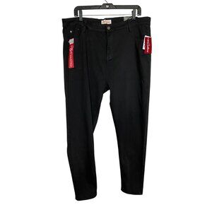 Red Bottoms Black High-Waist Booty-Lifting Stretch Jeans Size 22 Western Biker